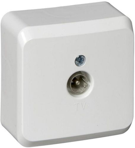 Розетка TV 1 пост Schneider Electric ETUDE белый, изображение