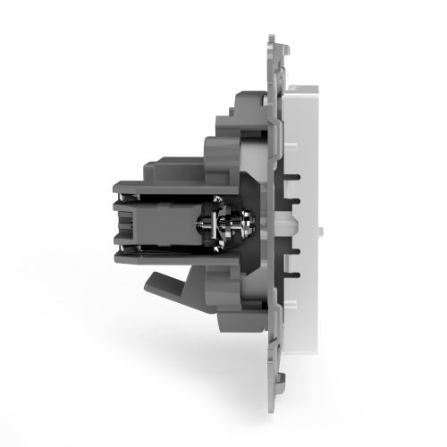 Розетка RJ-45 1 пост TOKOV ELECTRIC PIXEL белый, фотография