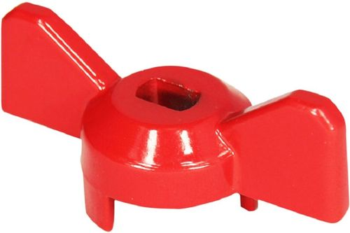 Ручка-бабочка усиленная, для крана КРАСНАЯ, 1/2"-3/4", MP, картинка