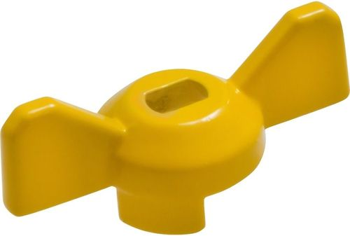 Ручка-бабочка усиленная, для крана ЖЕЛТАЯ, 1/2"-3/4", MP-У, вид