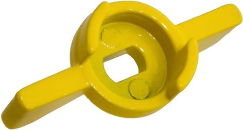 Ручка-бабочка усиленная, для крана ЖЕЛТАЯ, 1/2"-3/4", MP-У, фото