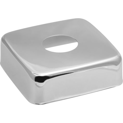 Чашка декоративная (отражатель) 1/2" (60х20х20мм) квадрат (нерж., хром), крупный план