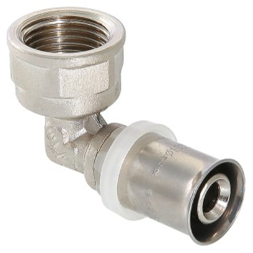 Угольник латунь никелированный VALTEC VTm.252.N 1/2" х 20 мм, фото