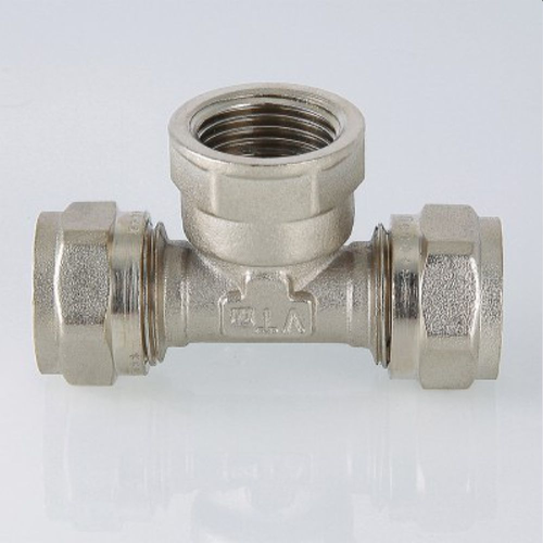 Тройник латунный VALTEC 1/2" x 20 мм, изображение