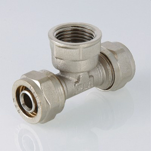 Тройник латунный VALTEC 1/2" x 20 мм, картинка