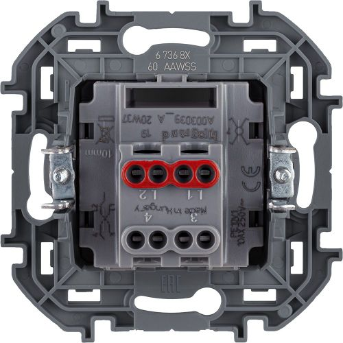Переключатель 1-клавишный Legrand Inspiria 673683 антрацит, картинка