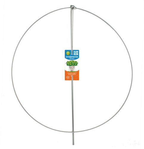 Кустодержатель GARDEN SHOW металлический D65 см, H75 см, оцинкованный, крупный план