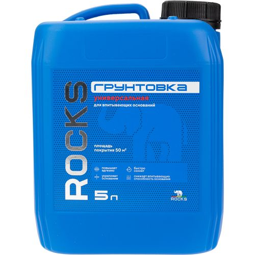Грунтовка пропиточная Rocks прозрачный 5 л, детальное фото