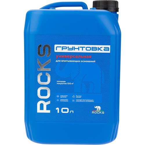 Грунтовка пропиточная Rocks прозрачный 10 л, изображение