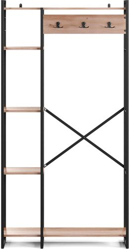 Гардероб раздевалка 5 полок GUTTA Evok 180x92x34, детальное фото
