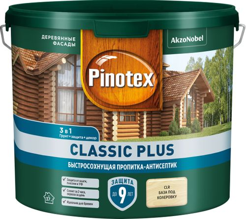 Пропитка-антисептик Omnitex Classic Plus 3в1 прозрачная 2,5 л, вид