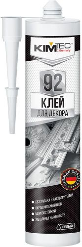 Монтажный клей KIM TEC 92 панели молдинги плитка бежевый 280 мл, фотография