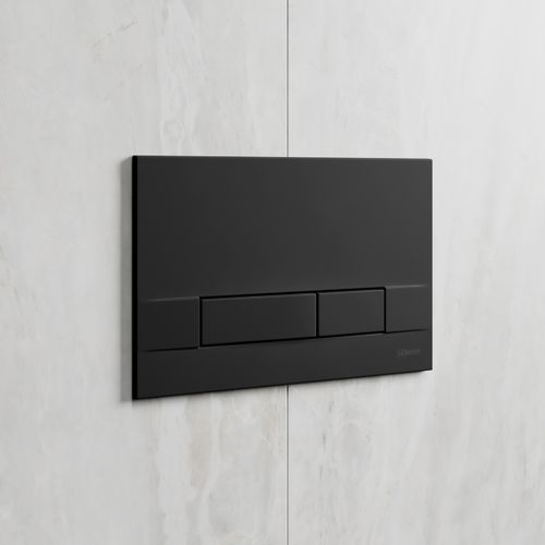 Кнопка смыва Lemark BIT  механическая цвет: черный матовый SOFT TOUCH, изображение