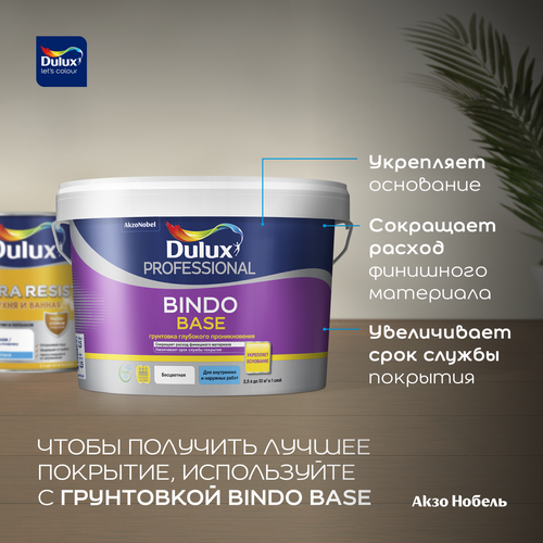 Краска Dulux Ultra Resist Кухня и Ванная полуматовая BC 0,9 л, фотография
