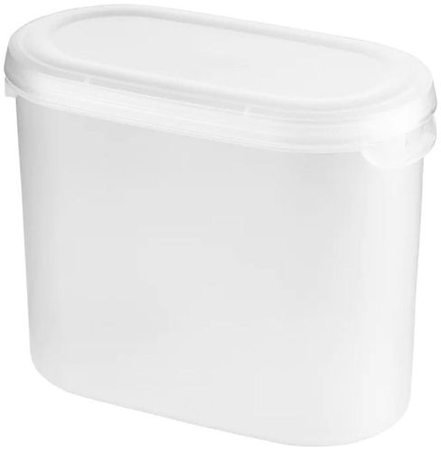 Контейнер для сухих продуктов 1,1 л белый 16х13х9 см, крупный план