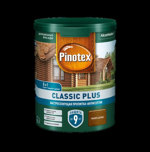 Пропитка-антисептик Omnitex Classic Plus 3в1 тиковое дерево 0,9 л, детальное фото