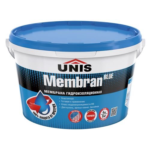 Мембрана гидроизоляционная UNIS BlueMembran 4 кг, фотография