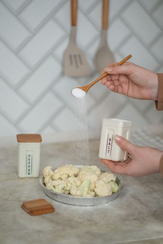 Набор контейнеров для специй Sugar&Spice Rosemary с деревянной крышкой 0,2л х 2шт., крупный план