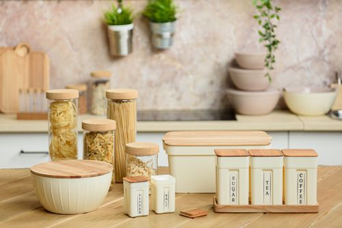 Набор контейнеров для специй Sugar&Spice Rosemary с деревянной крышкой 0,2л х 2шт., вид