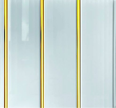Панель ПВХ Stella Premium Gold Line лак 3-х секционные 3000х250х9, изображение