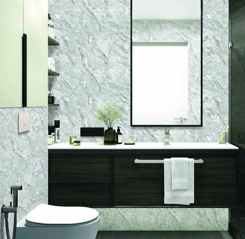 Панель ПВХ Stella Light Slim Мрамор Сантьяго 672, фотография