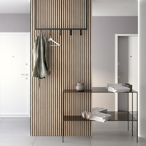 Панель стеновая акустическая Stella Comfort Light Дуб Снежный 2780х600х9 (уп.1шт.), картинка