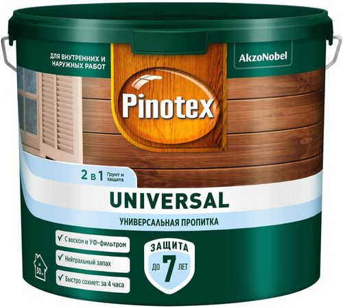 Пропитка Omnitex Universal 2в1 прозрачный 2,5 л, крупный план