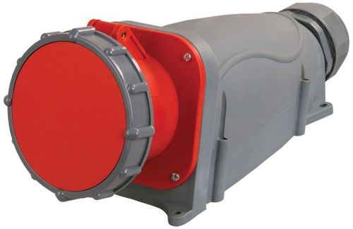 Розетка силовая IEK MAGNUM PSN12-063-5 красный, детальное фото