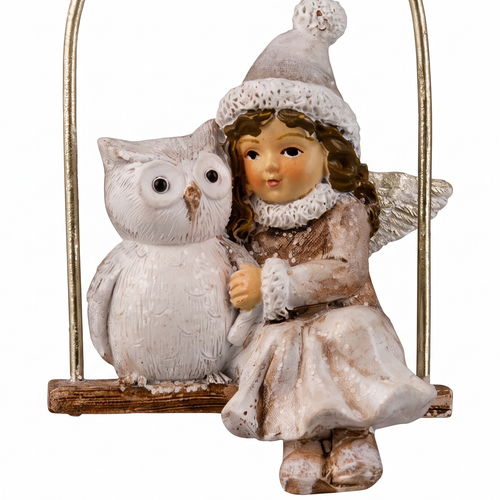 Украшение ErichKrause Decor лес, Ангел и совёнок, 6х3х9см, вид