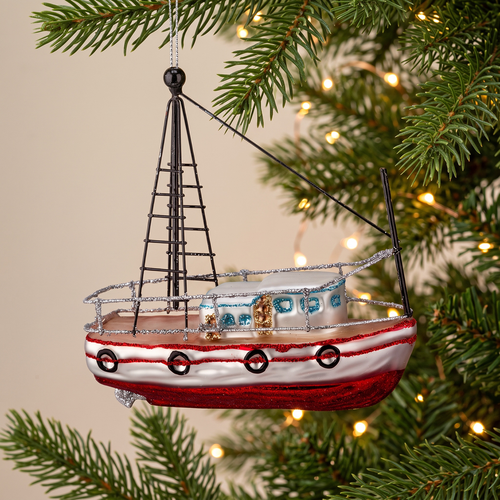 Украшение ErichKrause Decor классика, Рыбацкий баркас, 13х4х13см, изображение