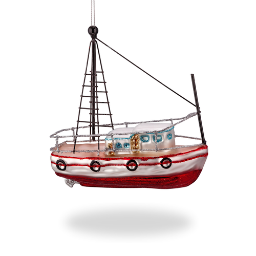 Украшение ErichKrause Decor классика, Рыбацкий баркас, 13х4х13см, вид