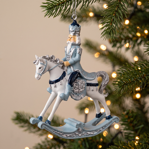 Украшение ErichKrause Decor сияние, Волшебник на лошадке‑качалке, 7x3x10см, картинка
