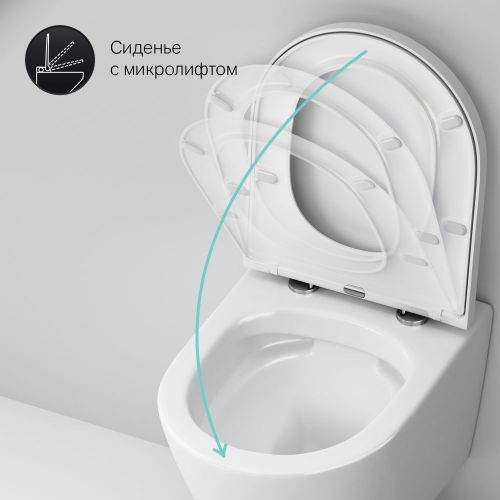 Подвесной унитаз AM.PM Sense Flashclean, картинка