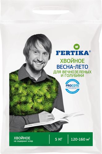 Удобрение минеральное FERTIKA Хвойное для вечнозеленых 5 кг, крупный план