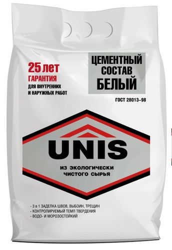 Цементный состав UNIS белый п/э 5 кг, картинка