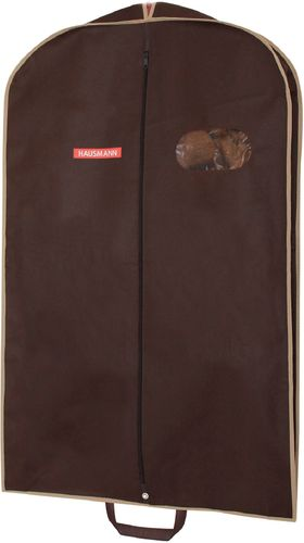 Чехол для одежды объемный HAUSMANN с овальным окном ПВХ и ручками 60x100x10 см, фотография
