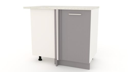 Шкаф напольный УГЛОВОЙ 100 см Камень, картинка
