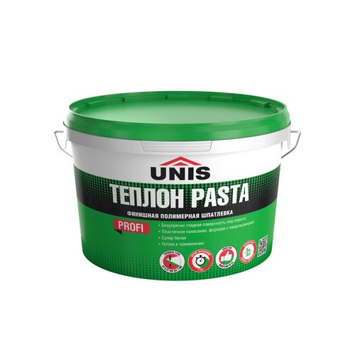 Шпаклевка финишная полимерная UNIS ТЕПЛОН Pasta 5 кг, вид
