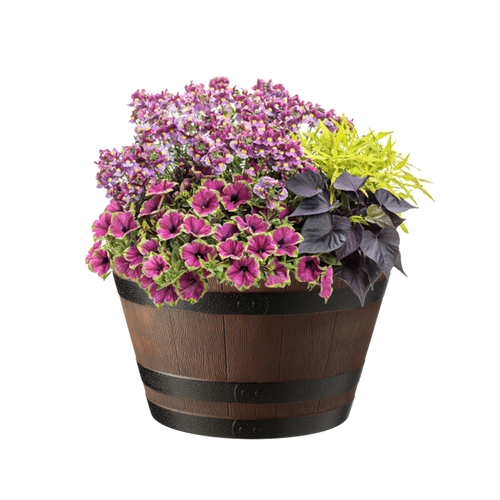 Кашпо FLOWERSEA Jasmine 52х52х31см, коричневое, Арт. 200140576, картинка