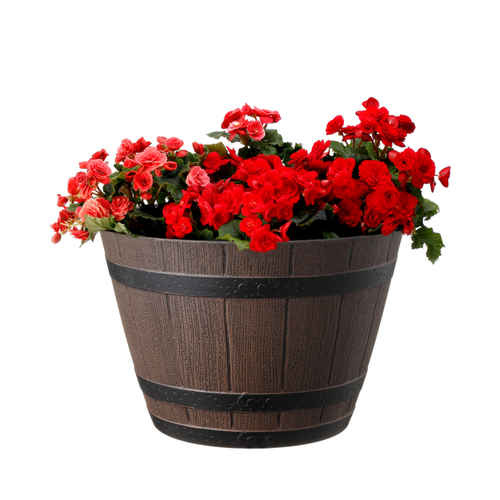 Кашпо FLOWERSEA Jasmine 23,2х23,2х16см, коричневое, Арт. 200160576, фотография