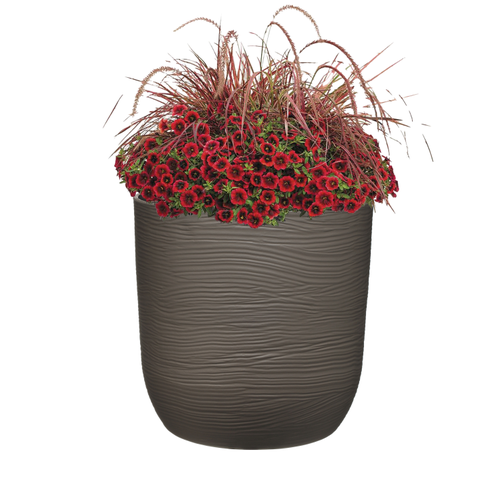 Кашпо FLOWERSEA Cactus 35х35х35см, темно-серое, Арт. 600080002-3, детальное фото