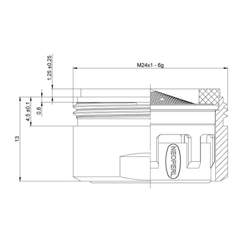 Аэратор Lemark NEOPERL CASCADE, М24, внутренний, NP13301-BL, изображение
