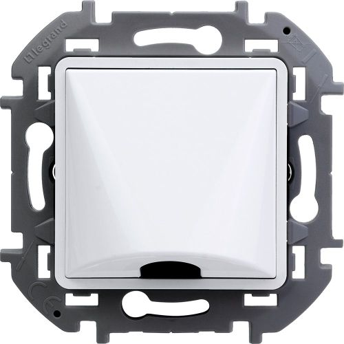 Вывод кабеля заглушка Legrand Inspiria белая, картинка