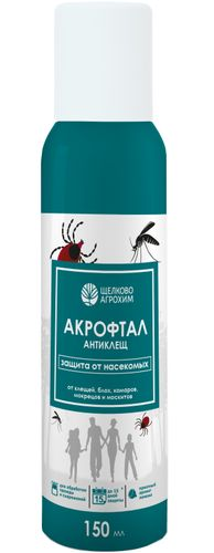 Аэрозоль Акрофтал Антиклещ 150 мл, фотография