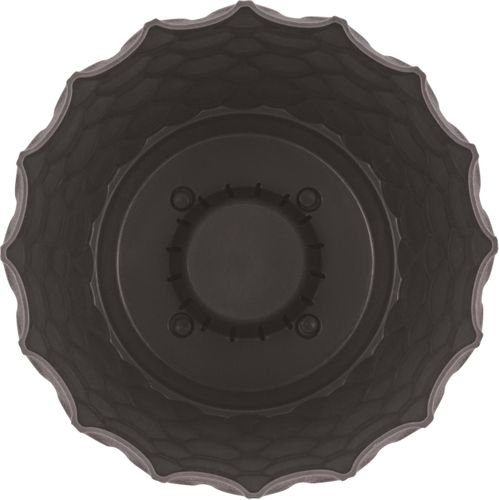 Горшок для цветов InGreen Wave 0,65л, D115мм, горький шоколад, фотография