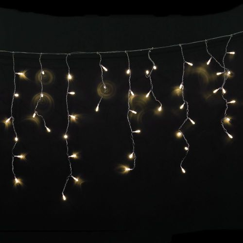 Гирлянда внешняя бахрома SH LIGHTS 100 LED белый 2 м, картинка