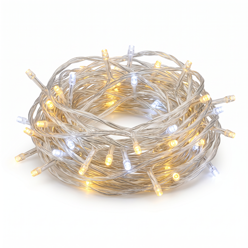 Гирлянда внутренняя бахрома SH LIGHTS 80 LED белый 2 м, картинка