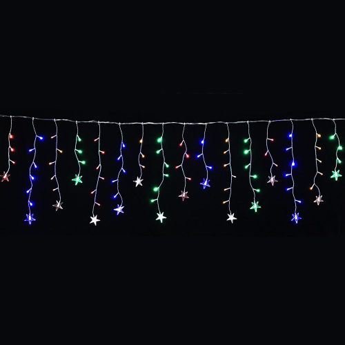Гирлянда внутренняя бахрома SH LIGHTS 100 LED многоцветный 1,7 м, фотография