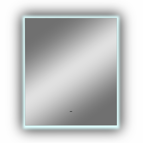 Зеркало "Zaliv Led" 600х700 с бесконтактным сенсором, холодная подсветка, изображение