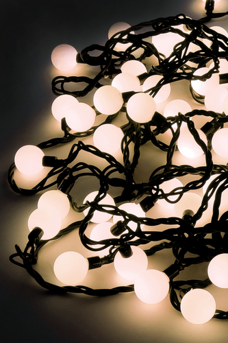 Гирлянда внешняя шарики SH LIGHTS 70 LED белый 10 м, картинка